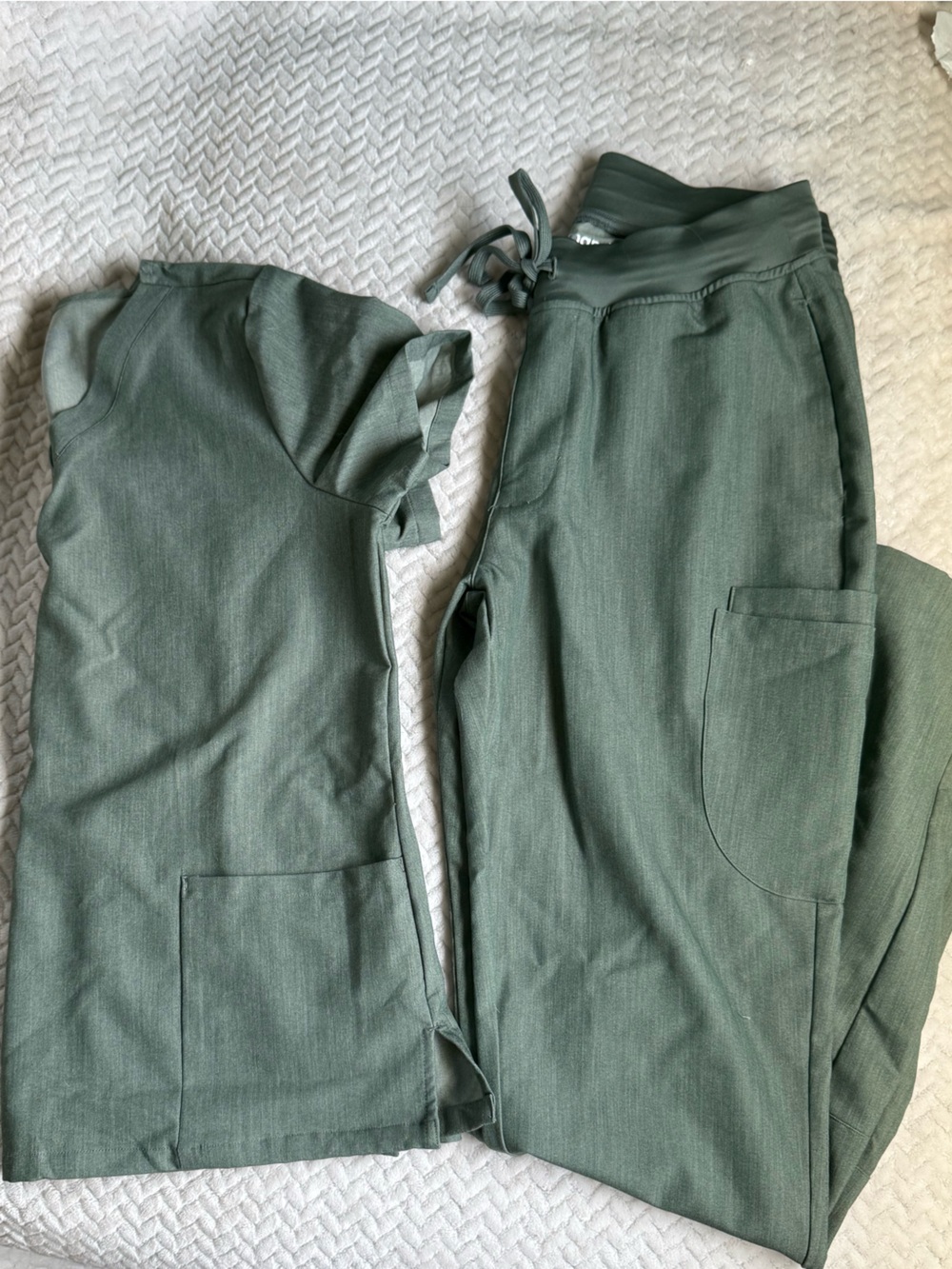Mandala Olive Green Scrub set